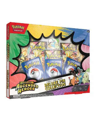 Pokémon Mega Evolution Ascended Heroes First Partners Deluxe Pin Collection